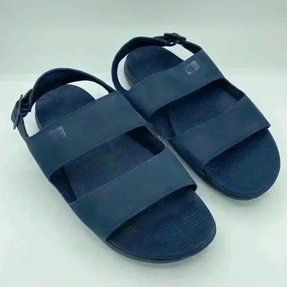 Fitflop Navy Sandals Size Mens 12 - Picture 1 of 4